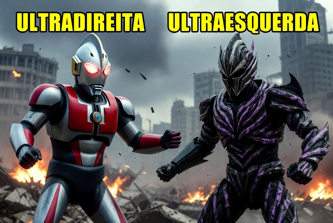 GilmaMando's tweet photo. @VEJA Ultradireita contra a Ultraesquerda com a participação do Ultraman. https://t.co/pSeMynIP5b