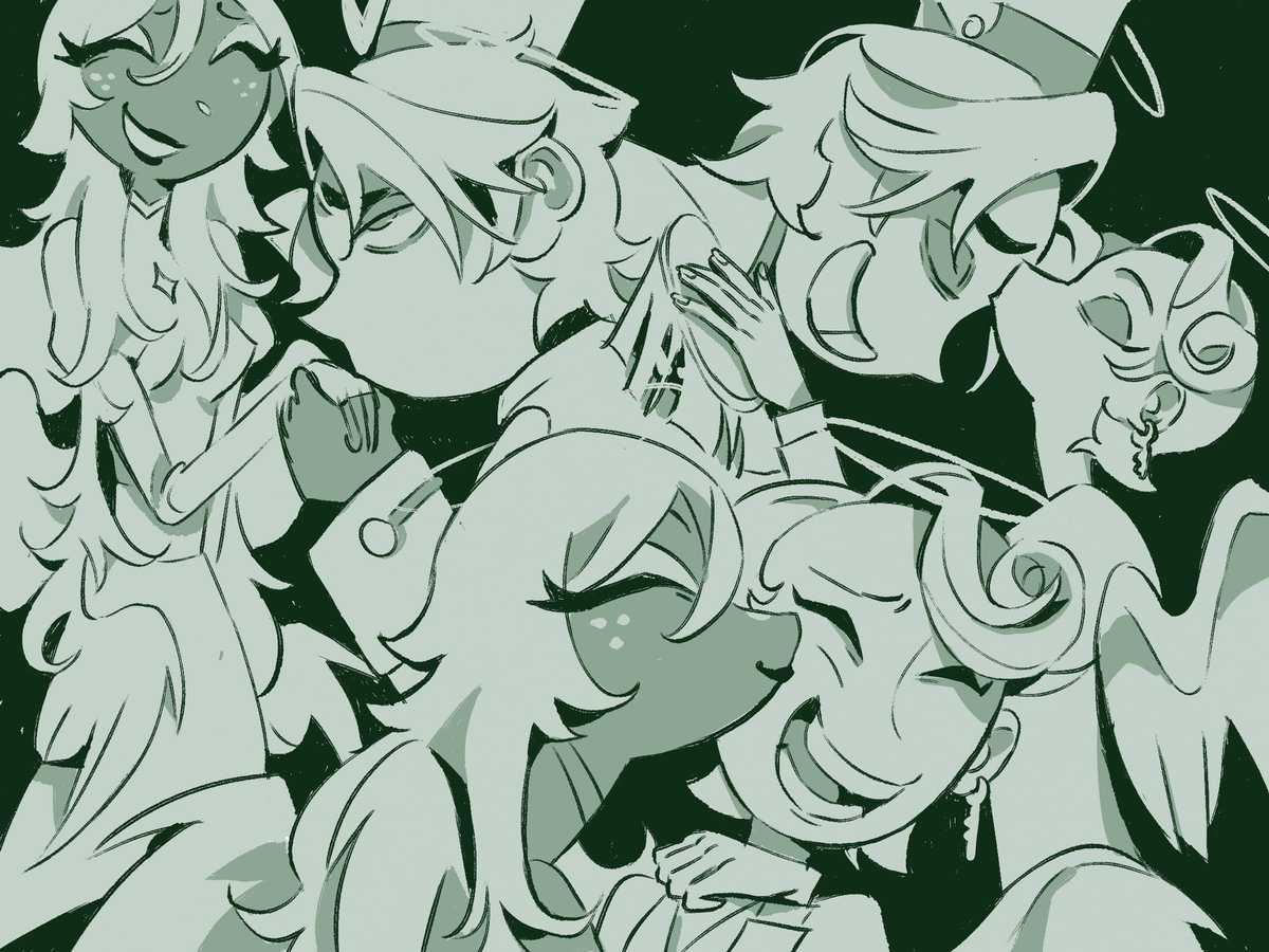 icicle_tooth's tweet photo. Platonic affection 💕😇
#hazbinhotel https://t.co/pZQgVNQM97
