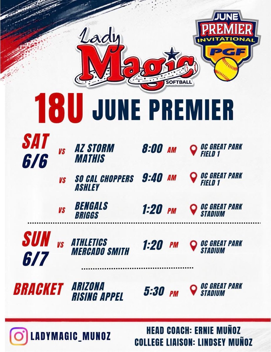 GWilles2027's tweet photo. High school season has needed - now itโs travel ball time. LETS GO MAGIC ๐ช
@ladymagicsoftball
@calsb
@CoachSingCal
@CoachRexCal
@daniellegibsonW
@CamilleCorona
@LineDsoftball @los_stuff @ExtraInningSB @1stto3rdtourney #playpgf #pgfnetwork https://t.co/1jtOQmmW3d