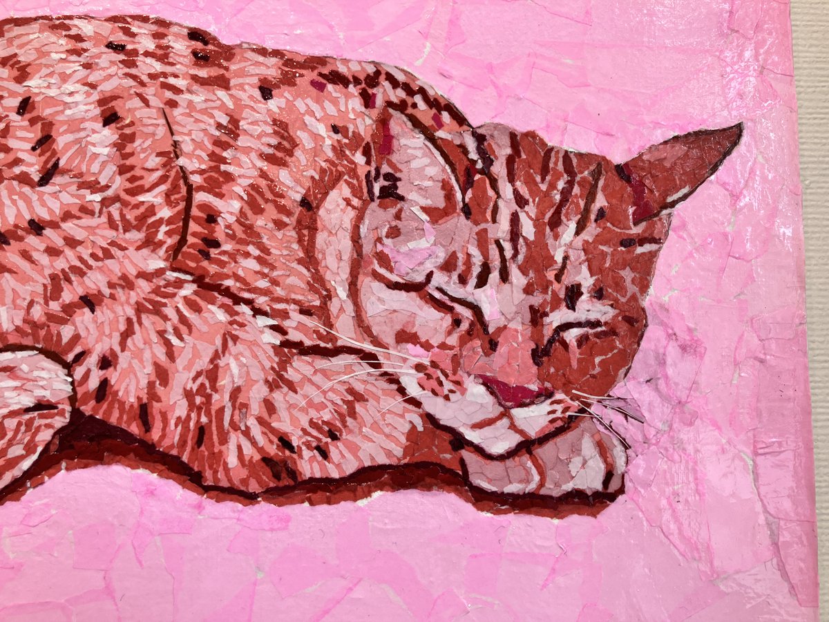 崇城大学大学院修了生による個展です。油彩画・アクリル画・貼り絵など