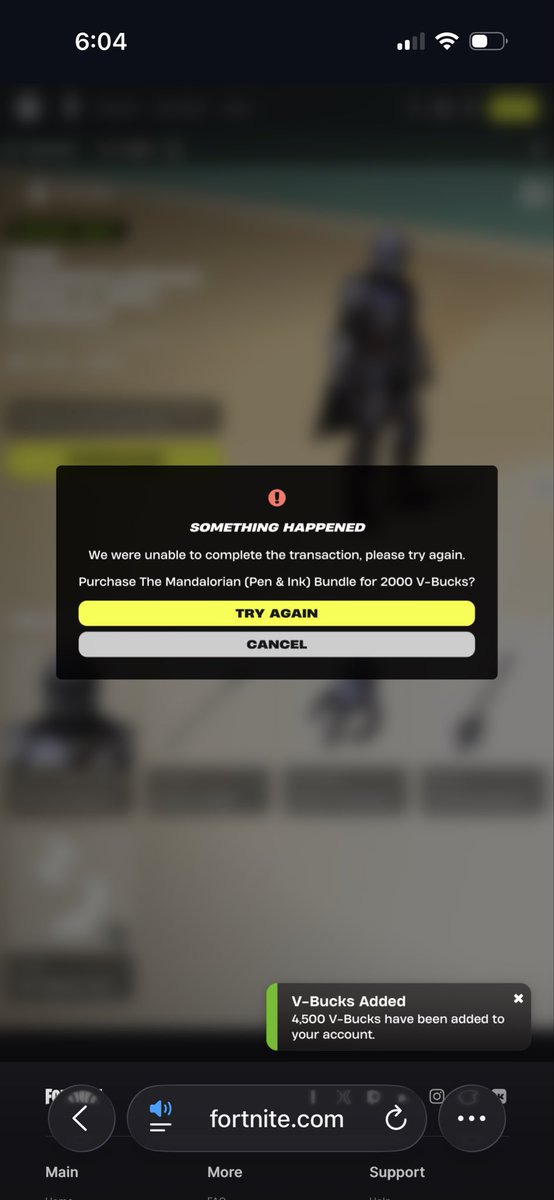 x_mumble's tweet photo. @Fortnite Please add it back :( I tried purchasing it but it kept crashing! https://t.co/b5LafwTSix