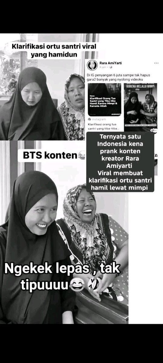 sunriseveil's tweet photo. Marah gak lu pada kalo santri hamil yang viral itu cuma konten? https://t.co/bMFajsJAMq