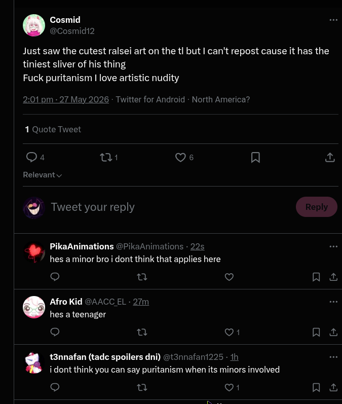 xenoleno2's tweet photo. only reason you like it is cuz you wanna see ralsei naked how tf are you a pedophile at 16 https://t.co/gv9NmzWssN