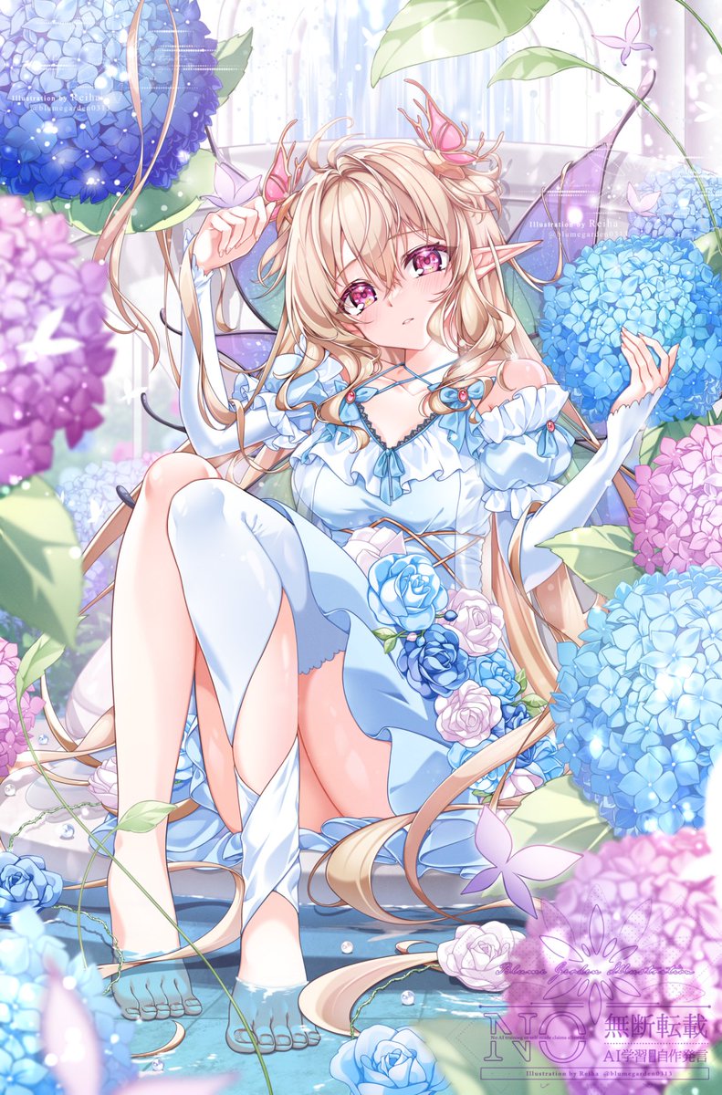 blumegarden0313's tweet photo. ｡. 紫陽花色の花嫁 .｡ https://t.co/vcJUmfvfsQ