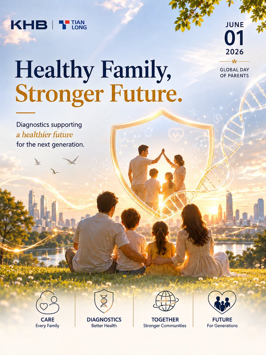 TianlongGlobal's tweet photo. Healthy families build a healthier future. On Global Day of Parents, we recognize parents and healthcare workers worldwide. Timely molecular diagnostics help protect family health. 

Learn more 👉 https://t.co/ahf8MNoMhL

#GlobalDayOfParents #PublicHealth #Tianlong #PCR #IVD https://t.co/4hYTfC3hPn