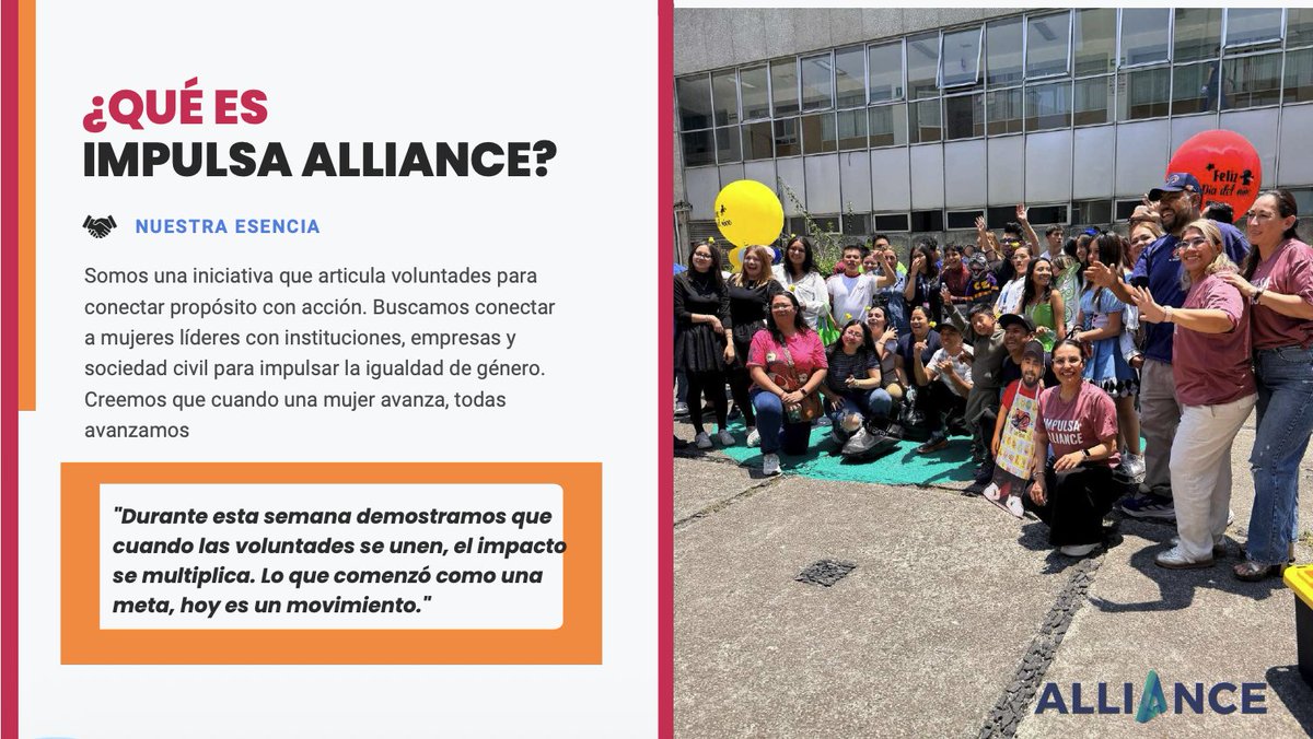 enmerka's tweet photo. Hospital Juárez.

Instituto Nacional de Pediatría.

DIF CDMX.

Fundación Renacimiento.

Casa Hogar Florecer.

Secretaría de Economía.

Cada institución representa una realidad distinta.

Pero todas coinciden en algo:

Las alianzas generan resultados que nadie logra solo. gran trabajo de la comición de mujeres de #ImpulsaAlliance.