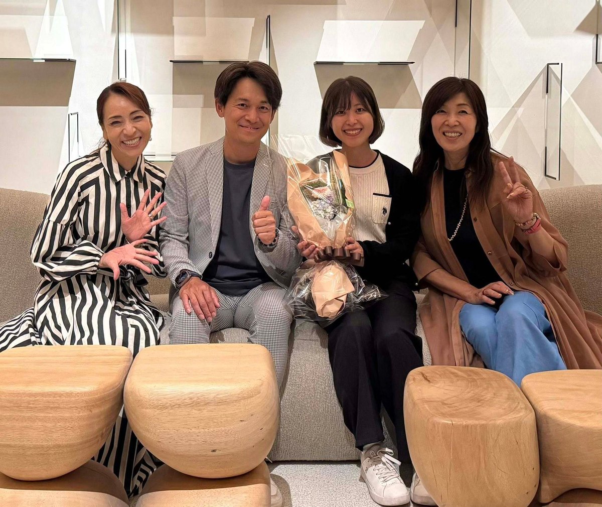 morich_Corp's tweet photo. スペシャルパートナーとして大応援している「プレキョウ（プレゼンテーション協会）」のご縁でつながったご飯会🍽️

プレキョウ理事の永友佑星くん、
以前「伝×伝」のゲストとしてご出演いただいた斉藤由美子さん、
そして佑星くんの会社メンバーのゆみみちゃん。
たっぷり語り合う時間となりました😊 https://t.co/iwlFPtE6Bf