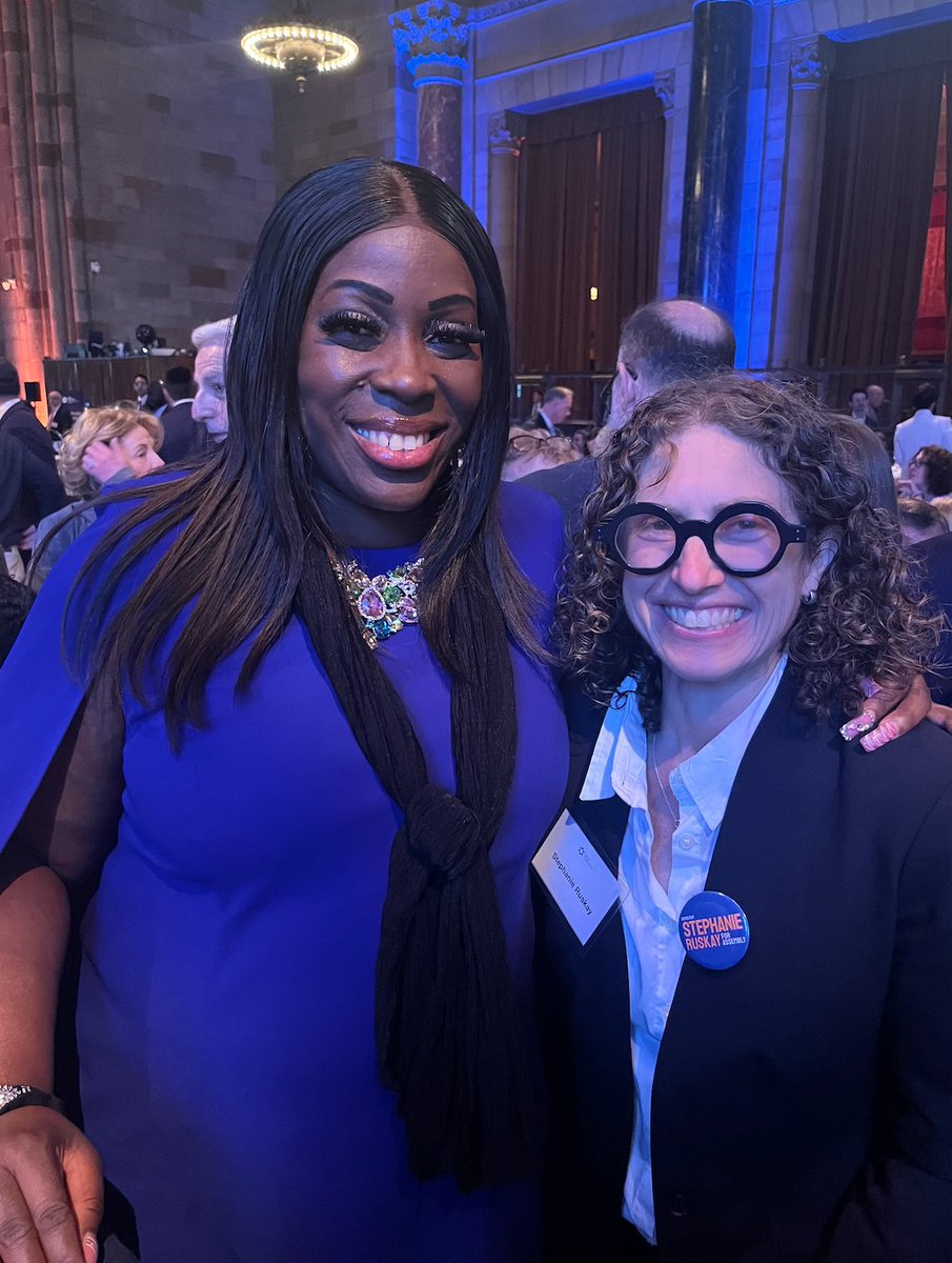 stephanieruskay's tweet photo. Proud to join elected officials and community leaders at @MetCouncil's Legislative Breakfast before the Israel Day Parade.

I was especially pleased to hear @GovKathyHochul  signed legislation creating a statewide 50-foot buffer zone around houses of worship. As a rabbi, I strongly support this measure. No one should face harassment or intimidation while practicing their faith.

At a time of rising antisemitism, I will be a strong voice for the safety, security, and dignity of Jewish New Yorkers in Albany.