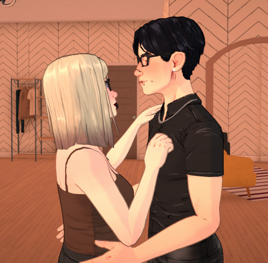 Grumpys_Show's tweet photo. the height difference hits good. 😍🫶 @ParalivesGame #paralives #gamergirl #cute https://t.co/si6AQ3SL6k