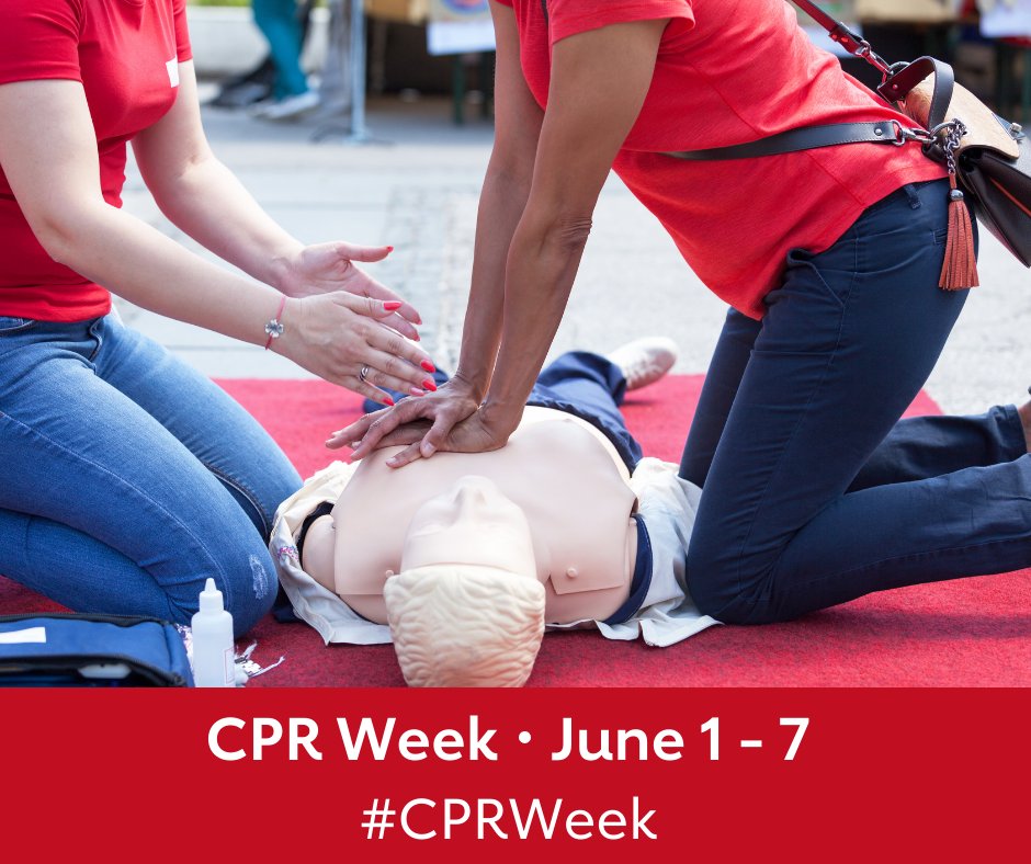 JhunuDr's tweet photo. It’s National CPR and AED Awareness Week. Did you know about 70 percent of out-of-hospital cardiac arrests happen in homes?
#CPRSavesLives #CPRWeek https://t.co/CLx8akTjiz