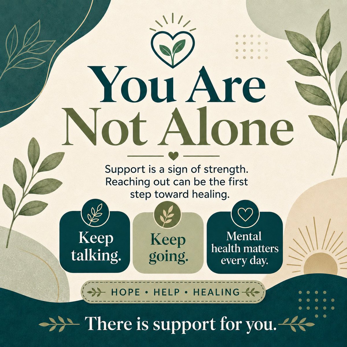 thefrp's tweet photo. Let's not end the discussion here. Take care of yourself, check on others, ask for help, and remember you are never alone! #MentalHealthAwarenessMonth #MentalHealthMatters #YouAreNotAlone #EndTheStigma #AskForHelp #MentalWellness #TheFamilyResilienceProject #TheFRP #NeverAlone https://t.co/Uwg9R4F9Yb