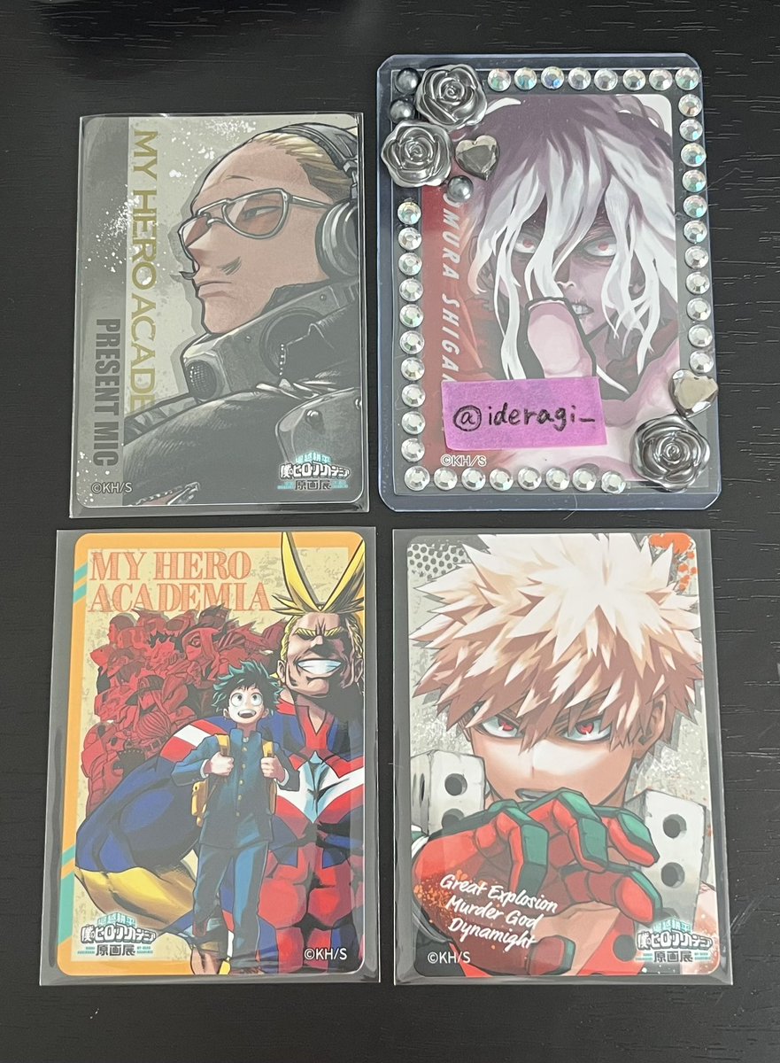 ideragi_'s tweet photo. ヒロアカ 僕のヒーローアカデミア 原画展
マグネット ランダム 交換

譲）爆豪 マイク プロヒ オールマイト 緑谷
求）🌟>⭕️

爆豪2点~纏めての方優先。

お気軽にお声掛けくださいませ。 https://t.co/FdltrxIK5g