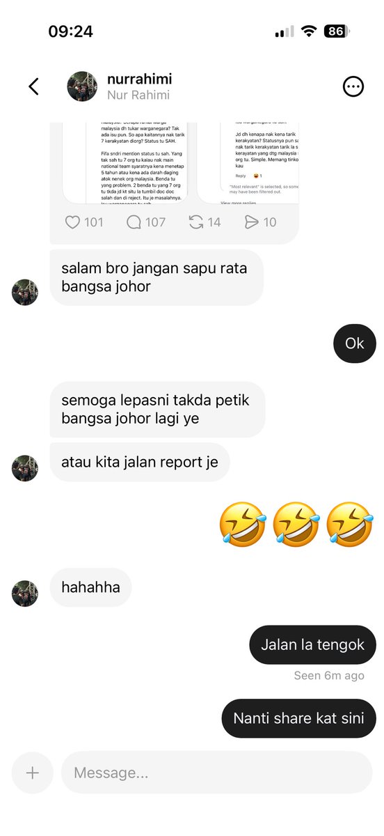 rdh8tv's tweet photo. Maaf, lepas ni tak mention Bangsa Johor dah. Tacod 🙏 https://t.co/8l5gz9gf3N
