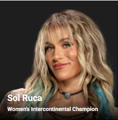 richard93612's tweet photo. Ya aparece @SolRucaWWE/#SolRuca en la pagina https://t.co/qH5NWdWF0I de #WWE, tras #WWEClash, como #WomensICChampion, panas @MarceloAtWWE-@JerrySotoWWE. Ahora falta el #WWERender para ella con el tรญtulo.
#WWEUniverse #WWEEspaรฑol #Solsnatcher #Beatiful https://t.co/06gTwG8UiL