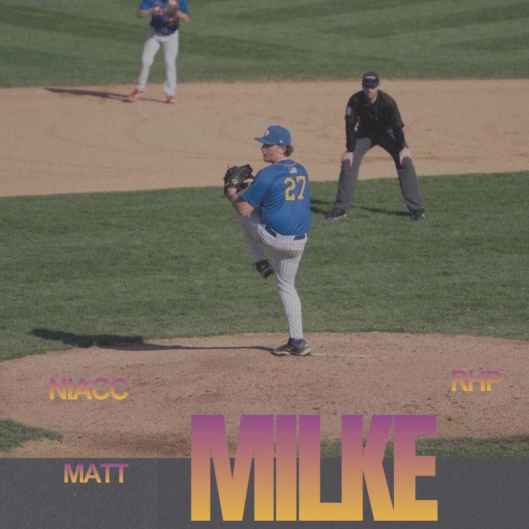 HialeahLions's tweet photo. Lion's Nation welcome Matt Milke. Matt is a freshman RHP. The Eden Prairie, MN native comes to us from NIACC. #RunIt #Lion'sNation #TheGarden https://t.co/mOzHbqVYou