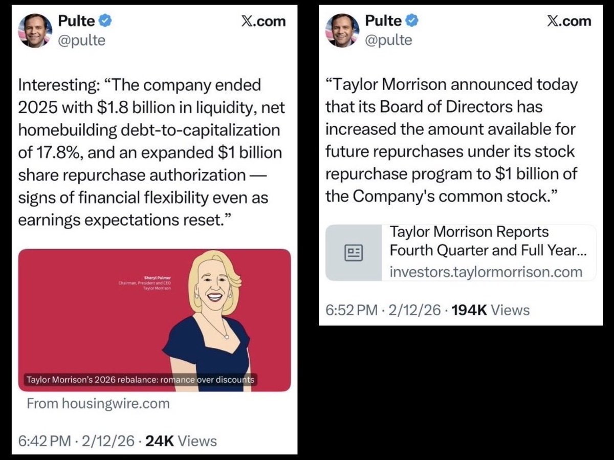 CapitalSqueez's tweet photo. $OPAD It just so happens that Bill Pulte was tracking earlier this year on the home building company Berkshire Hathaway just purchased. 

I wouldn’t be surprised if Bill Pulte is tracking Offerpad or Opendoor closely. As he has connections to both companies. https://t.co/4ln8qWRBfj
