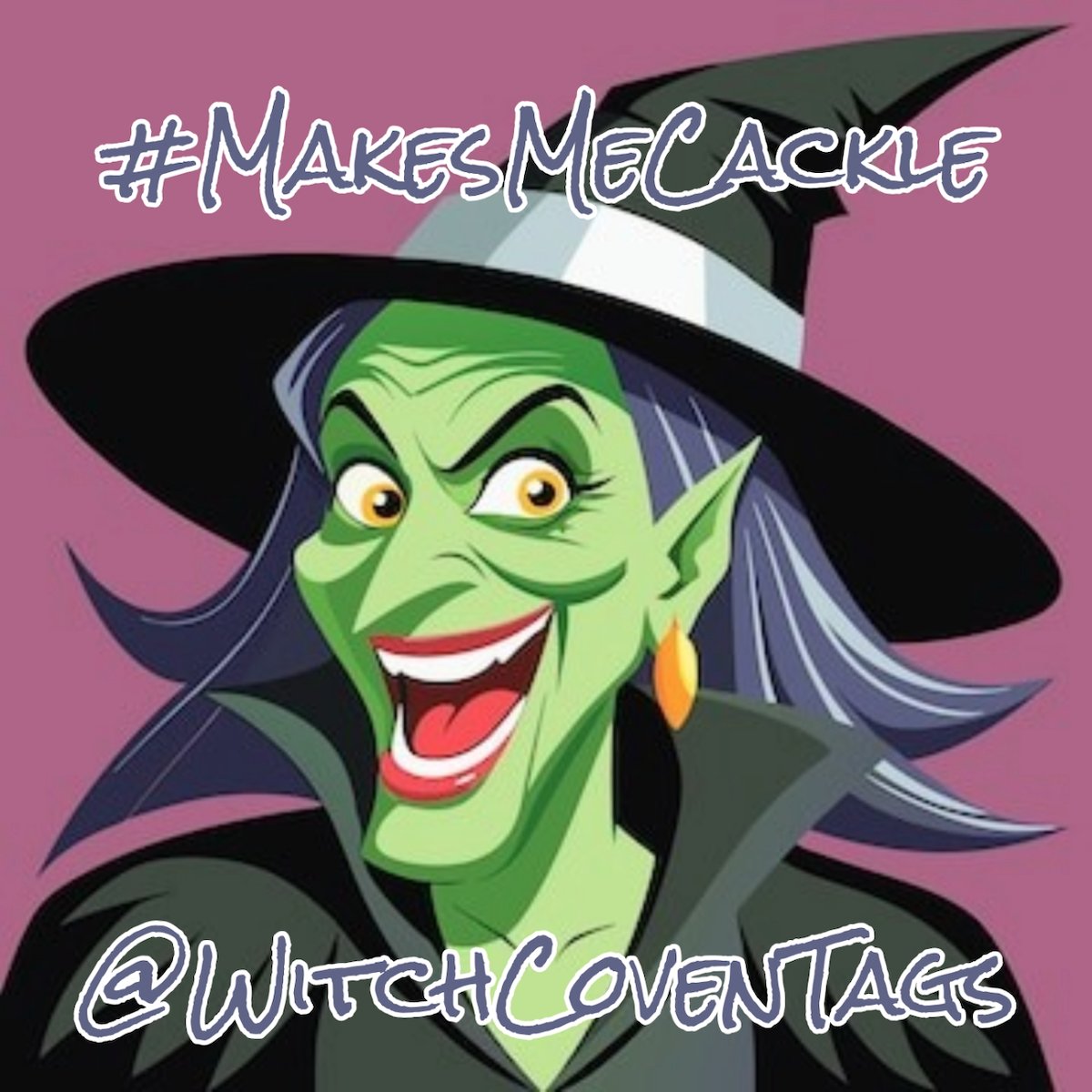 CalendarGirlBot's tweet photo. #MakesMeCackle is this week's Witchy Tags (@WitchCovenTags) hashtag game!  

Follow your hosts and PLAY NOW with @teatime75ghost @SadlyCatless @ChampneyLisa and 🎂 Birthday Dude (tomorrow) @rayzhell18 with Special Guest @WKatThomason!  

Happy Birthday Week, Ray 🎊 https://t.co/0xtxu5Mwi9