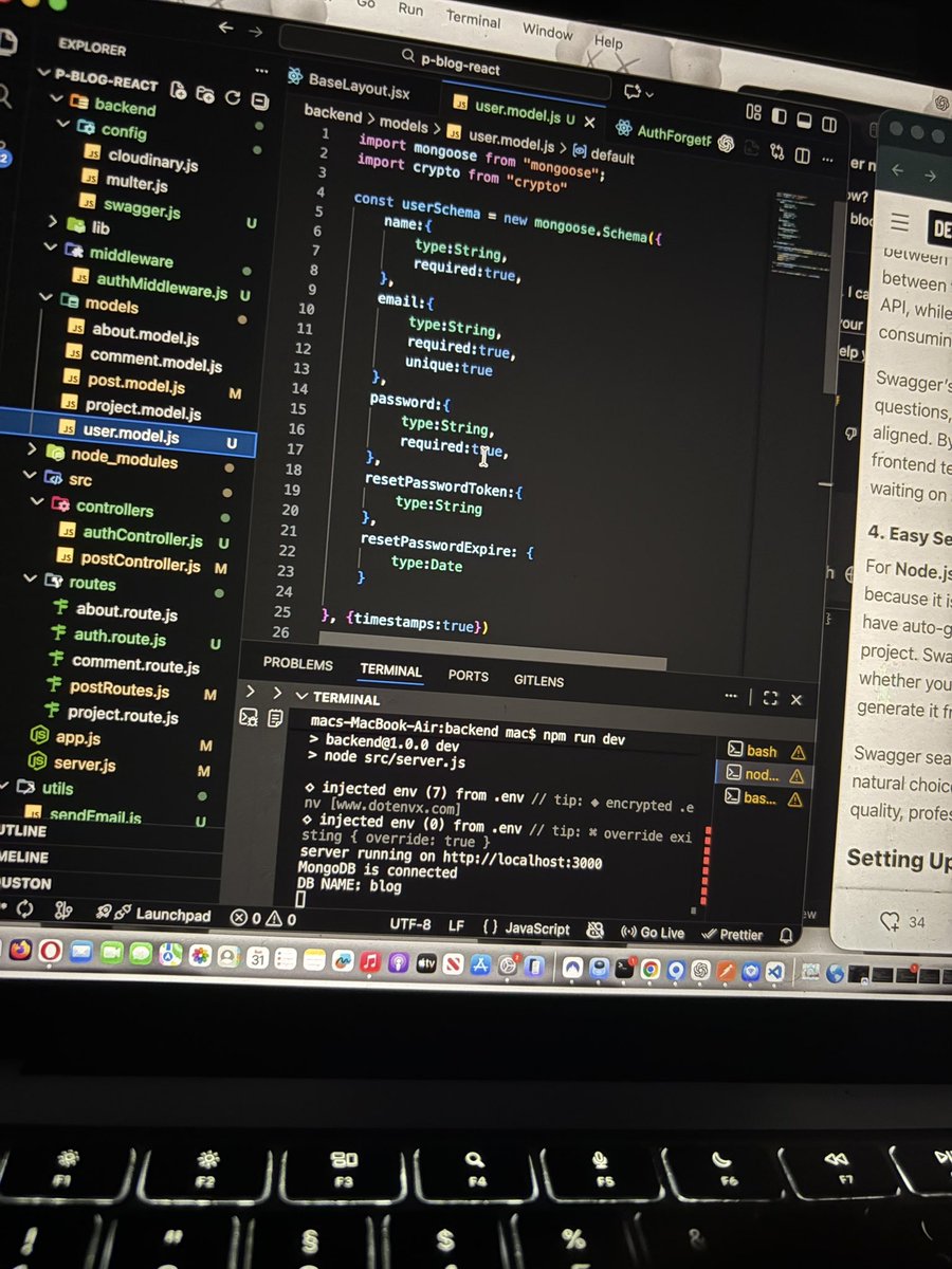 jeeby_xo's tweet photo. I’ve been working on a full-stack blog platform using React, Node.js, Express.js, and MongoDB, focused on clean UI, smooth performance, and dynamic content management. Still improving and adding more features daily 👨🏽‍💻🔥
#ReactJS #NodeJS #ExpressJS #MongoDB #WebDevelopment https://t.co/FUzGe1w2b2
