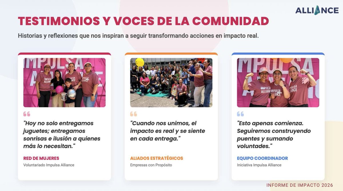 enmerka's tweet photo. Las causas importantes no avanzan solas.

Necesitan personas que decidan involucrarse.

Empresas que participen.

Instituciones que abran espacios.

Voluntarios que donen tiempo.

Líderes que conviertan conversaciones en acciones.

Eso fue lo que vimos durante Impulsa.

Y eso es lo que México necesita multiplicar.

Más colaboración.

Menos discursos.

#ImpulsaAlliance
