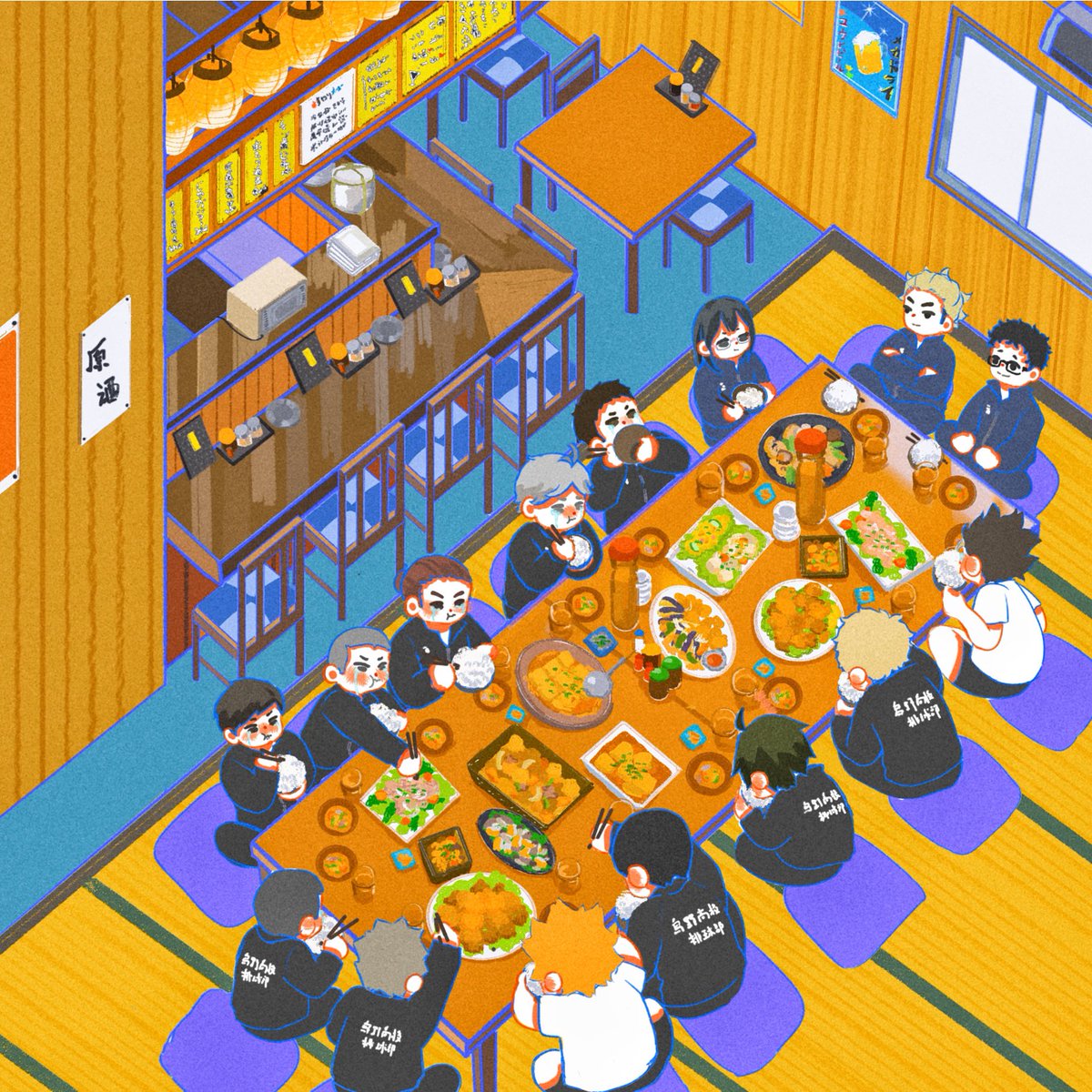 Finger_tiao's tweet photo. 🥘June.

クエスト❻
ここはどこだ？

#ハイキュー
#イラスト https://t.co/m2LuSb0uwx