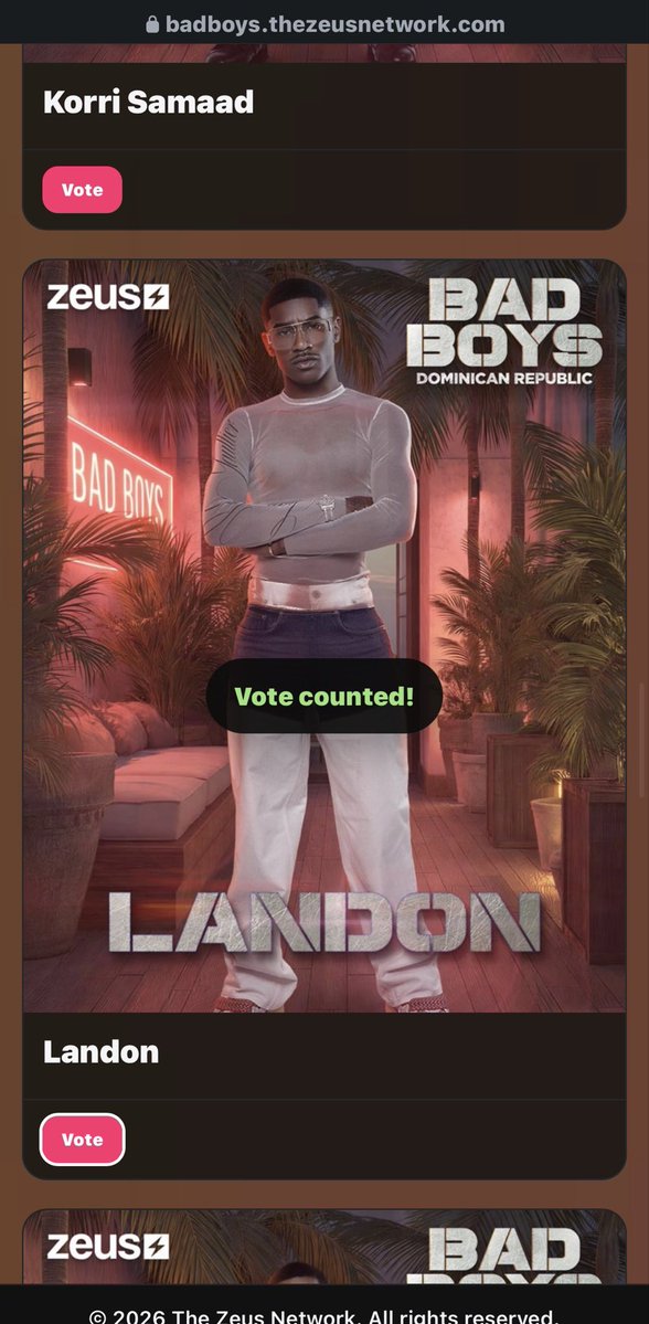 Sunnyn2va's tweet photo. Yall don’t forget to vote Landon for MVBB everyday‼️. #BadBoysDR https://t.co/qizTOvDMIw