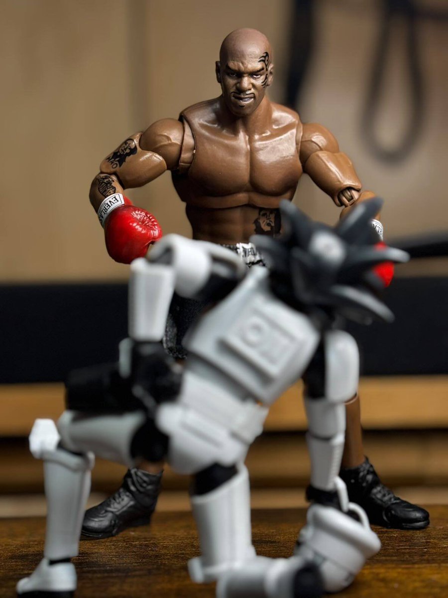 RewindMike's tweet photo. Here are some recent shots I took of my Mike Tyson action figure. He's a ton of fun to pose a place in fun situations. https://t.co/XfJwKiwM8s