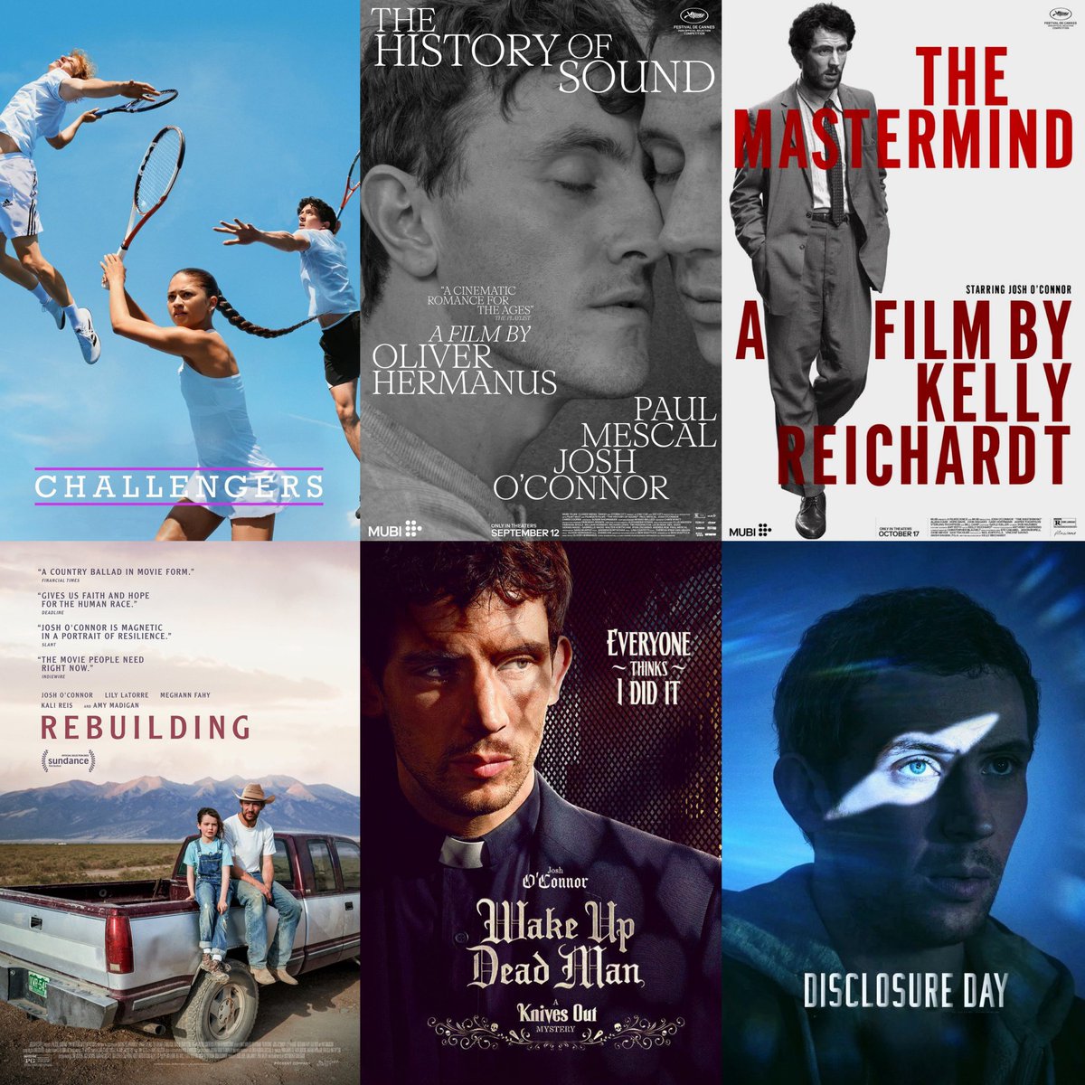 favdickinson's tweet photo. josh o’connor’s last six films https://t.co/H0wQiBO1hm