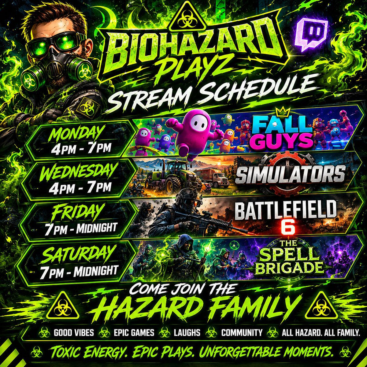 BiohazardPlayz's tweet photo. Don't forget I'll be streaming tomorrow at 4pm over @Twitch playing Fall Guys come by for some laughs and fun its going to be a good time. 
https://t.co/NmMmEXGQOG https://t.co/3sq9rwA1S1
