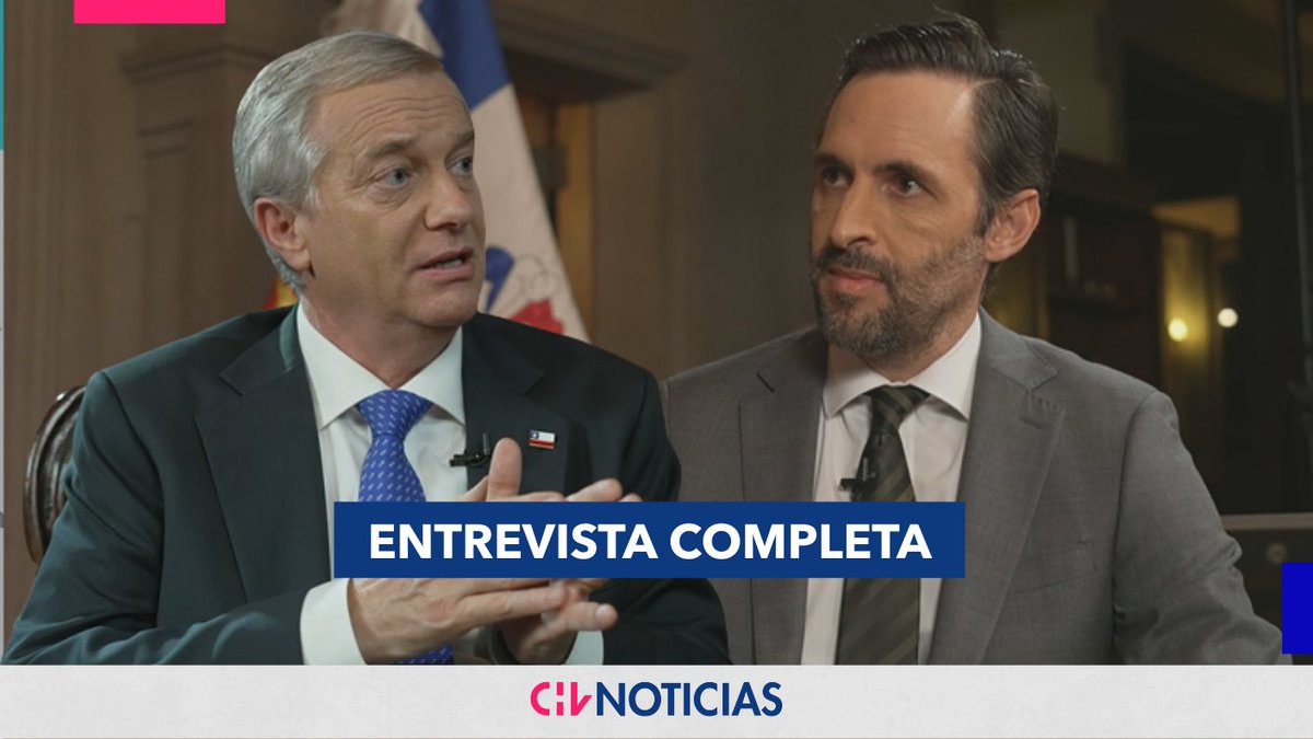 chvnoticias's tweet photo. VIDEO | Entrevista completa de Daniel Matamala al presidente José Antonio Kast  

Más detalles acá ▶️ https://t.co/MVcK7IuyST https://t.co/YJ3Bmi5axS