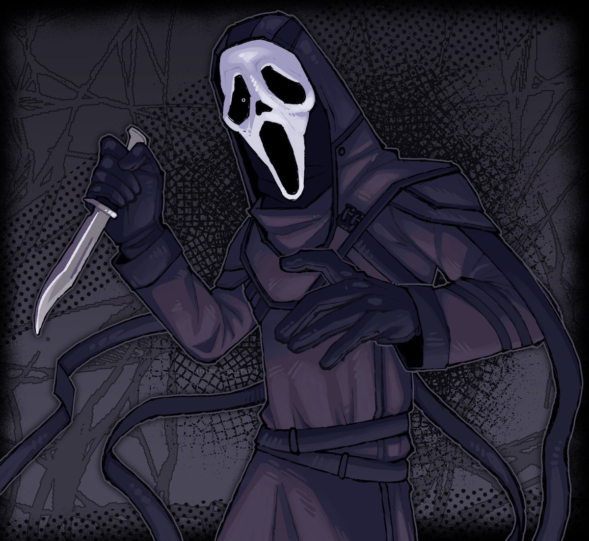 InfectiousRott's tweet photo. finished Danny! 

#dbd #ghostface https://t.co/XaDo8vA6Tp