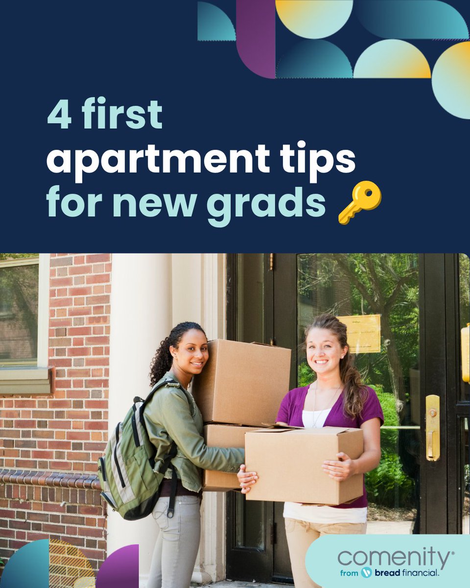 askcomenity's tweet photo. Stepping into your first apartment post-grad is a huge accomplishment, but it also reshapes your monthly budget. 📦🔑

Secure your new place with confidence by checking off these 4 financial essentials. ⬇️ https://t.co/GHvmtMkXmh