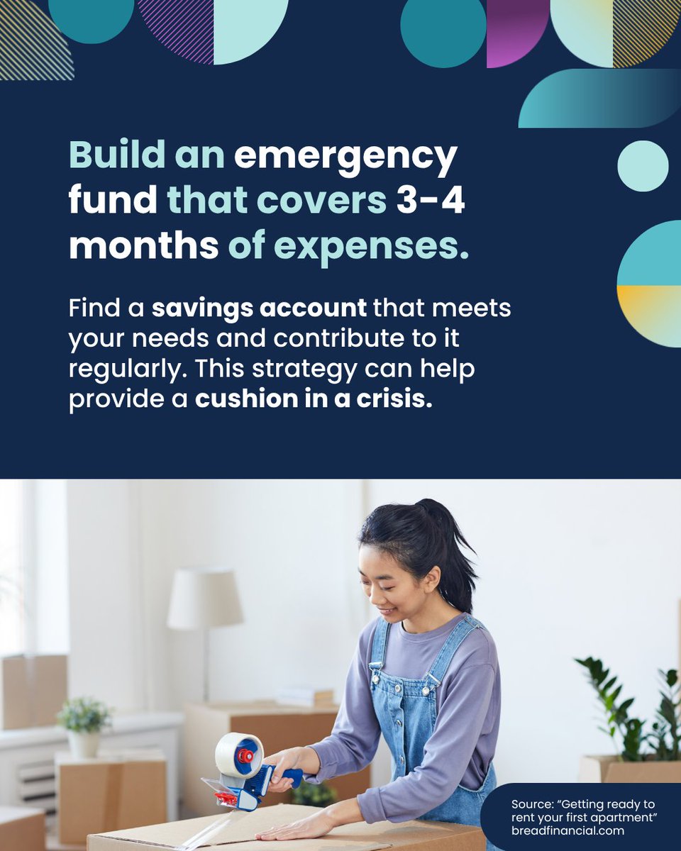 askcomenity's tweet photo. Build an emergency fund that covers 3-4 months of expenses. https://t.co/a5fwOp75Kt