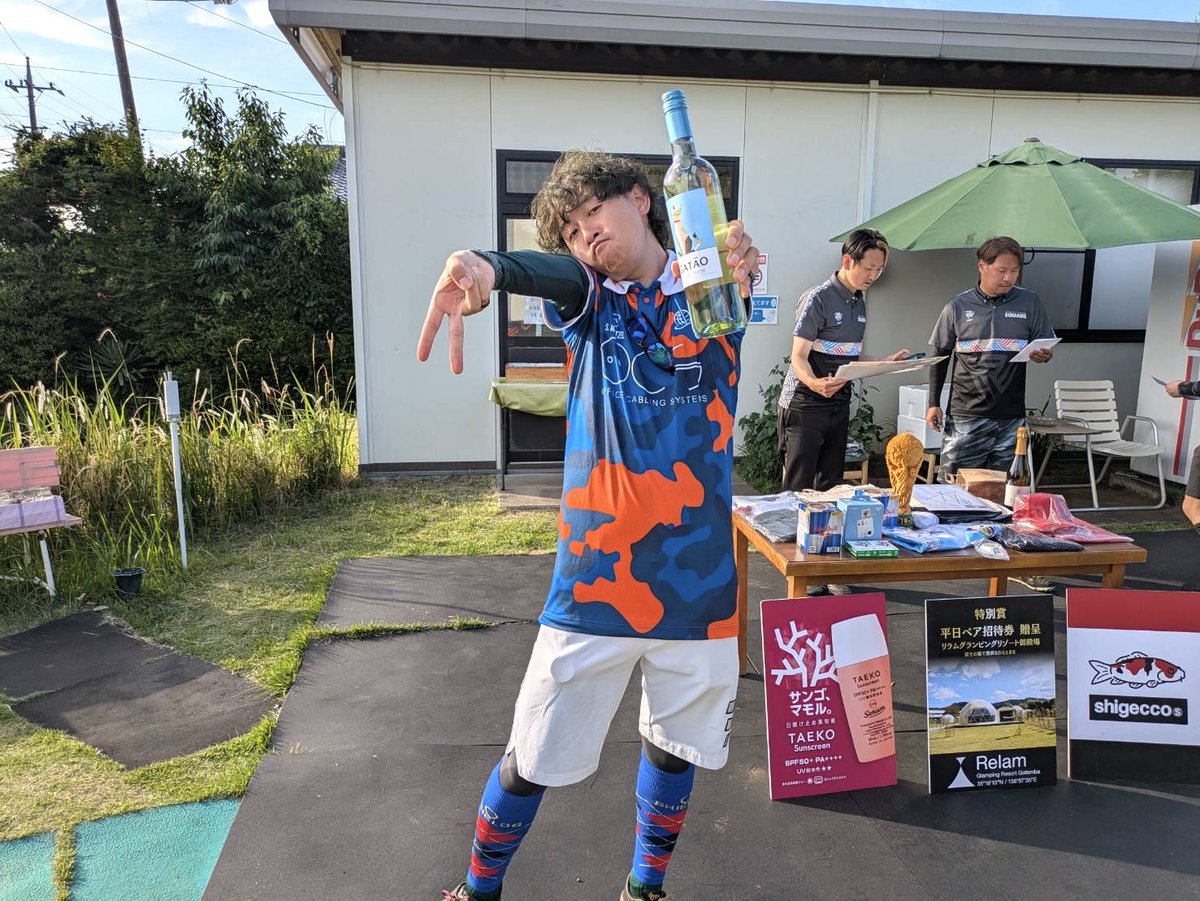 pplus11's tweet photo. 第2回プッカドルーワ⛳️⚽️ 優勝🏆は、
イモンさんでした～✨👏👏  今回適用したホールインワンチャレンジがなくても総合2位で順位決定戦での優勝🏆✨🥇🏆✨

ジュンミニさんに強い流石のパフォーマンスでした😆

2位ホンダさん 3位アダチさん 4位トミダさん

以上プッカ部門の入賞でした🤗 https://t.co/NHWQMjojCX