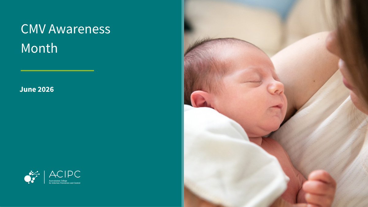 ACIPC's tweet photo. June is CMV Awareness Month 
CMV causes disability in 400 Australian infants every year. — yet only 14% of women aged 20–40 have heard of it.
Learn more 👉 https://t.co/t7giwyMBQf
#CMVAwarenessMonth #CMV #ChildHealth #Australia https://t.co/rdAOjrkuhe