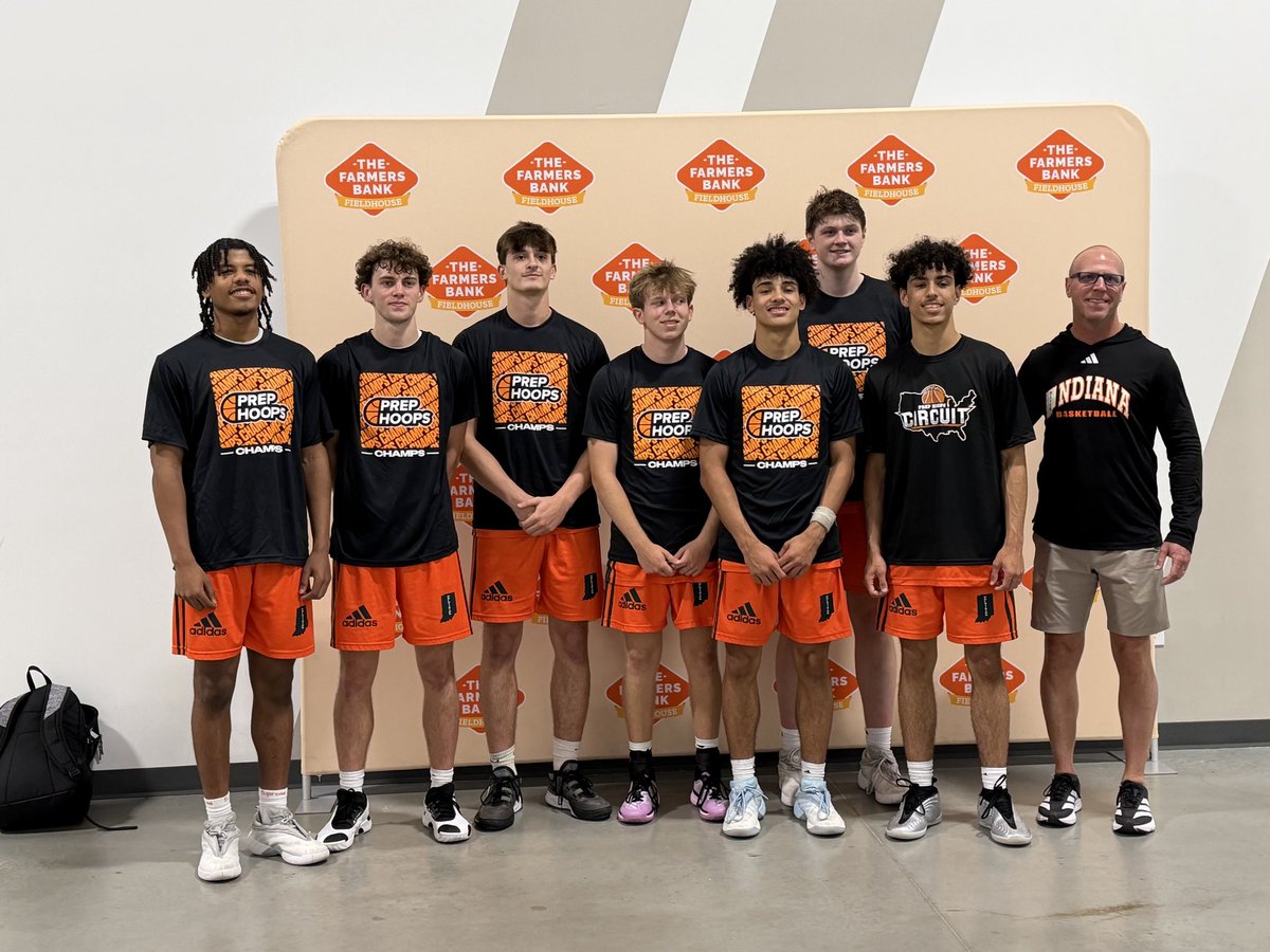 IETradition2027's tweet photo. Super proud of our guys this weekend going 6-0  defeating two good teams today.  

PREP HOOPS CHAMPS  

*Missing from pic TJ Ray (Chesterton)

Semi-Finals 
Indiana Elite - 78
EG10 - 58

Finals 
Indiana Elite - 77
Indiana Basketball Club - 61
@BRamseyKSR 
@LGreenwellHoops https://t.co/2g6Rl3kAo4