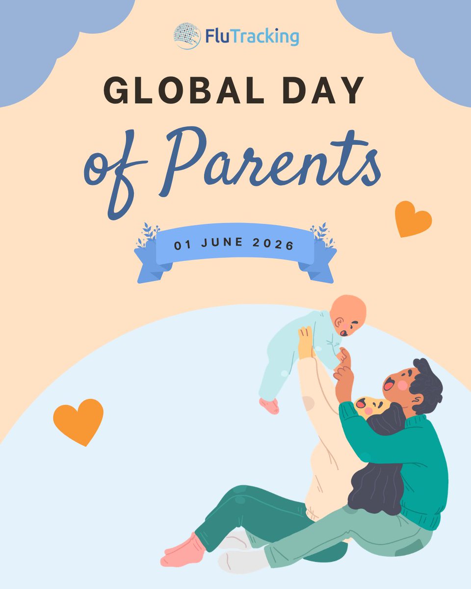 Flutrack's tweet photo. 💙Happy Global Day of Parents💙A big thank you to all the parents already taking part in FluTracking. We’d love to see even more families involved, as children play an important role in how illness spreads in the community. Share this with a parent who might like to take part 👶 https://t.co/e5ENSfOK4R