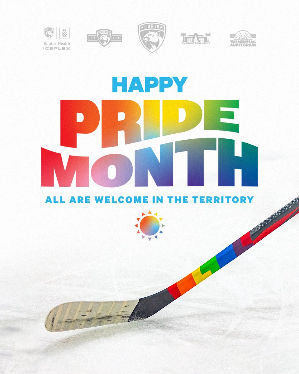 FlaPanthers's tweet photo. Happy Pride Month, Cats fans! https://t.co/8jY4V6WQpz