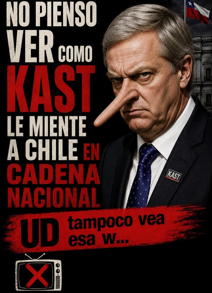 patmontero's tweet photo. Que desagradable es KAST , es frío, prepotente, cínico 
NO ME GUSTA !! no le creo nada https://t.co/fNBit0nzrJ