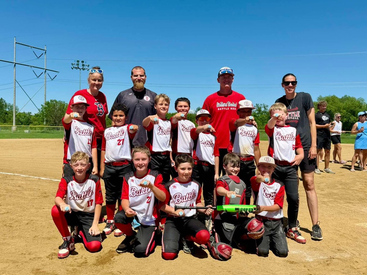 MillardUnited's tweet photo. Battle Red 10U went to the championship and came out as runner up in the Summer Slam Tournament!! Great job putting in the work team!! Onto the next one!💪🏼⚾️ 💍

#PlayUnited #BattleRed #SummerSlam https://t.co/dYOcVwXK0w