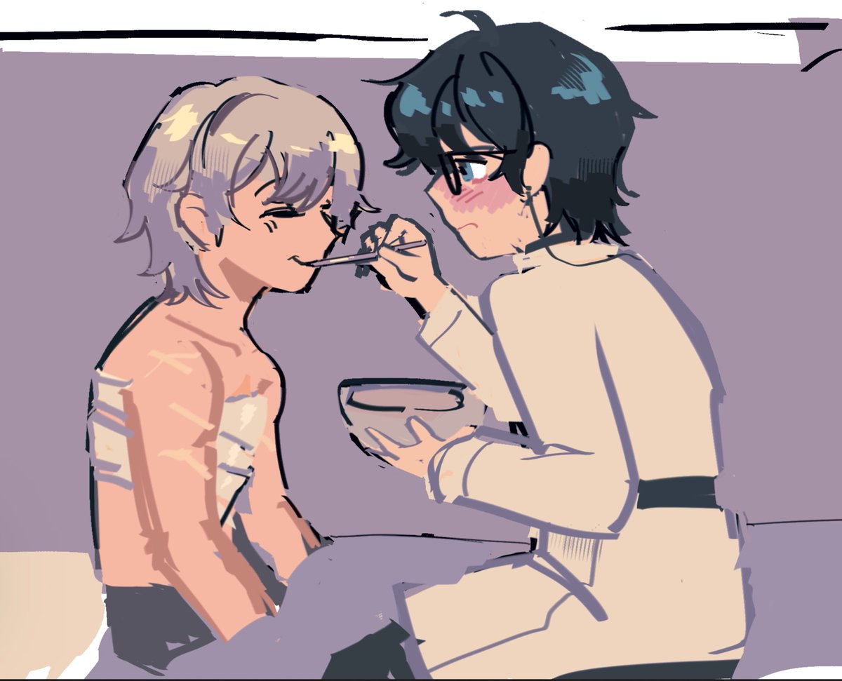 Leaf_psd's tweet photo. I’m late to the party but I liked chapter 2 a lot and had a lil time to make smn small!!💥💥 Read 86 kinda au !!!1!!11 https://t.co/FOYncklPl2