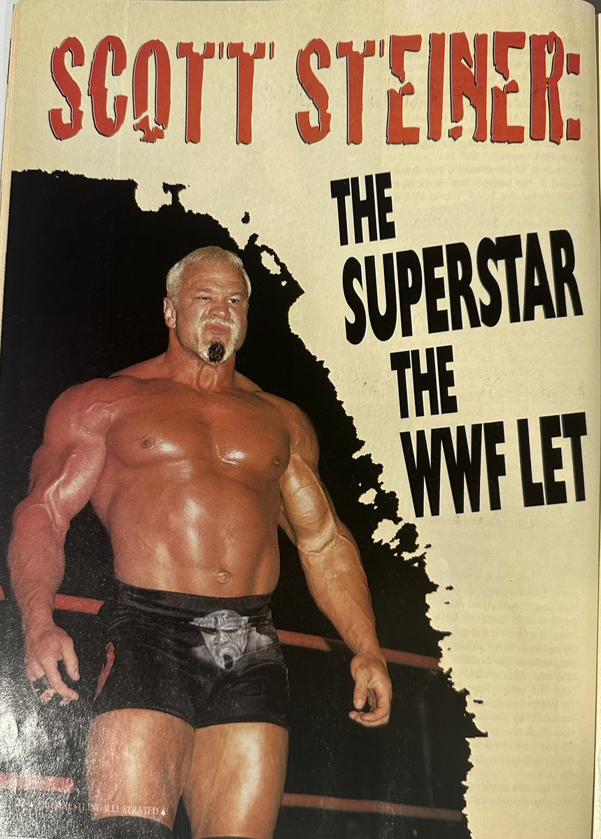 Bayerbreezy's tweet photo. @ScottSteiner I was reorganizing my basement and came across this. Published in October of 2000, still in pretty good condition. If you would like it for yourself,  just let me know where to send it.  

From WCW to WWE to TNA, thanks for the amazing memories champ 👏 https://t.co/tlfwSg8Rm4