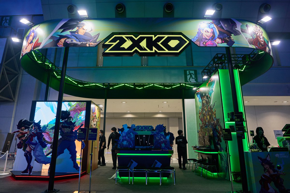 groovesync_gs's tweet photo. ◤　実績紹介　◢

2026年5月1日〜3日、EVO Japan 2026 presented by レバテックにて、Riot Games『2XKO』ブースの企画・制作を行いました。

◆過去の実績はこちら
https://t.co/bdyybaKNmQ https://t.co/fGzLeehxnk