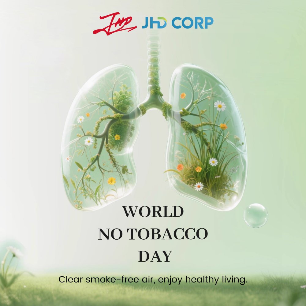 JhdCorp's tweet photo. WORLD NO TOBACOO DAY
Clear smoke-free air, enjoy healthy living
#WorldNoTobaccoDay #naturalingredients #HealthSupplements https://t.co/X4B98SbNEq