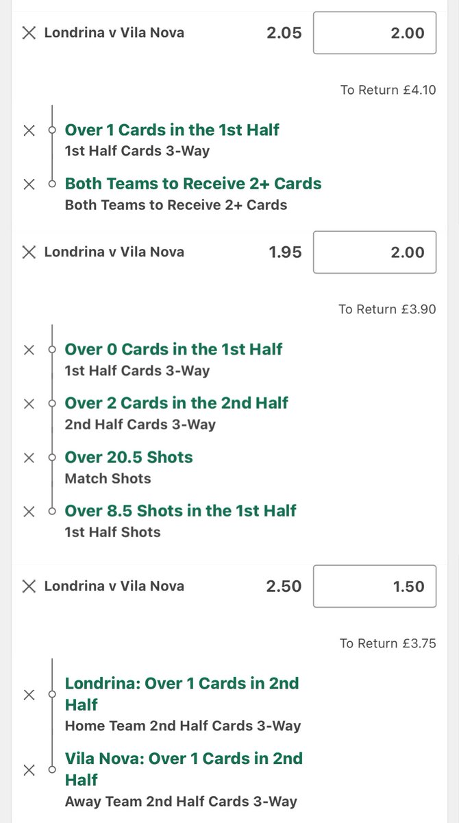 MJFooty_Tips's tweet photo. Was busy in London today so not able to post on here but it’s been an excellent Sunday.

5/6 landing in Brazil followed by some nice winners again in Norway (thanks to a late Kongsvinger goal).

Some late cards in Spain and then there was Iceland 🇮🇸😍🧹🧹 https://t.co/ICYJlcmc8X