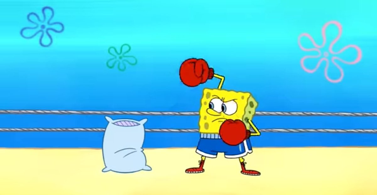 Spongester98's tweet photo. I'm in a boxing match! https://t.co/xdFfC5F39R