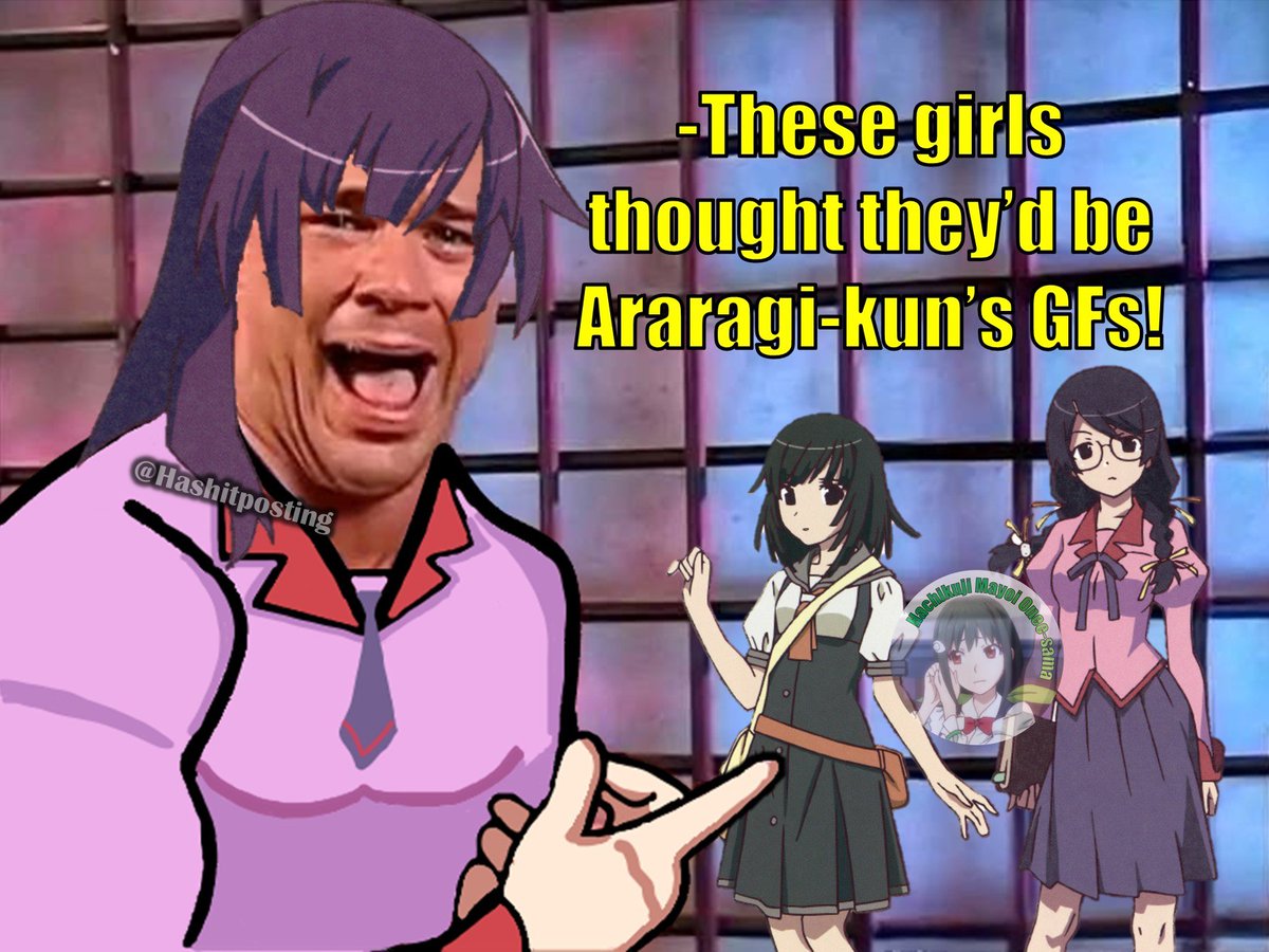 hashitposting's tweet photo. One of my first "curis". I made it in Paint and edited the rest, that's why it looks so bad.
(A meme I made last year).
#MonogatariSeries #monogatari #bakemonogatari #物語シリーズ #curi #curimonogatari https://t.co/PoITkZF19V