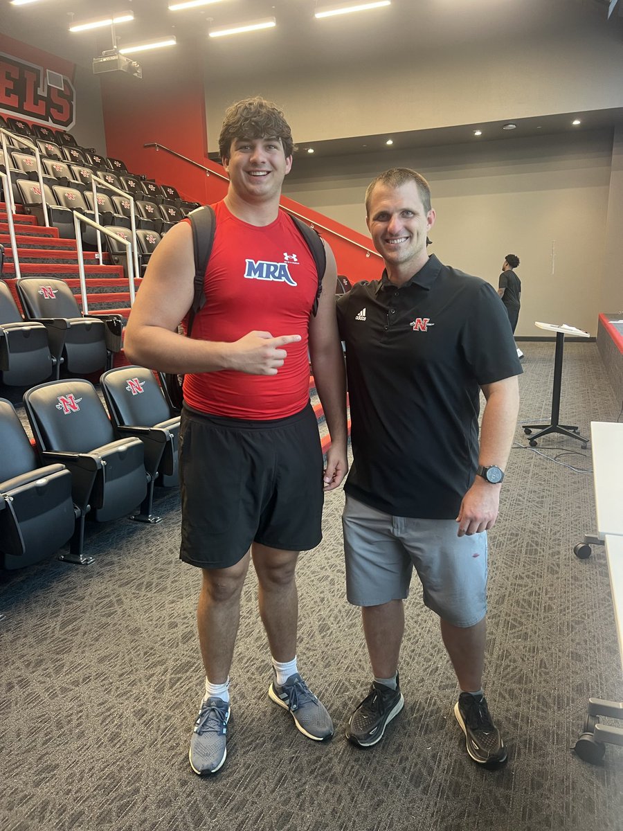 brody_brown52's tweet photo. After a great workout at the Nicholls State Mega Camp, I’m excited and blessed to receive my first Division I offer from @Nicholls_FB!

 @TommyRybacki @CoachSethPrice @CoachHerbertDa1 @6Specialk @Coach_GAdams @warren_rowan @InTheTrenches22 @mrafootball https://t.co/SZWH0OT19U