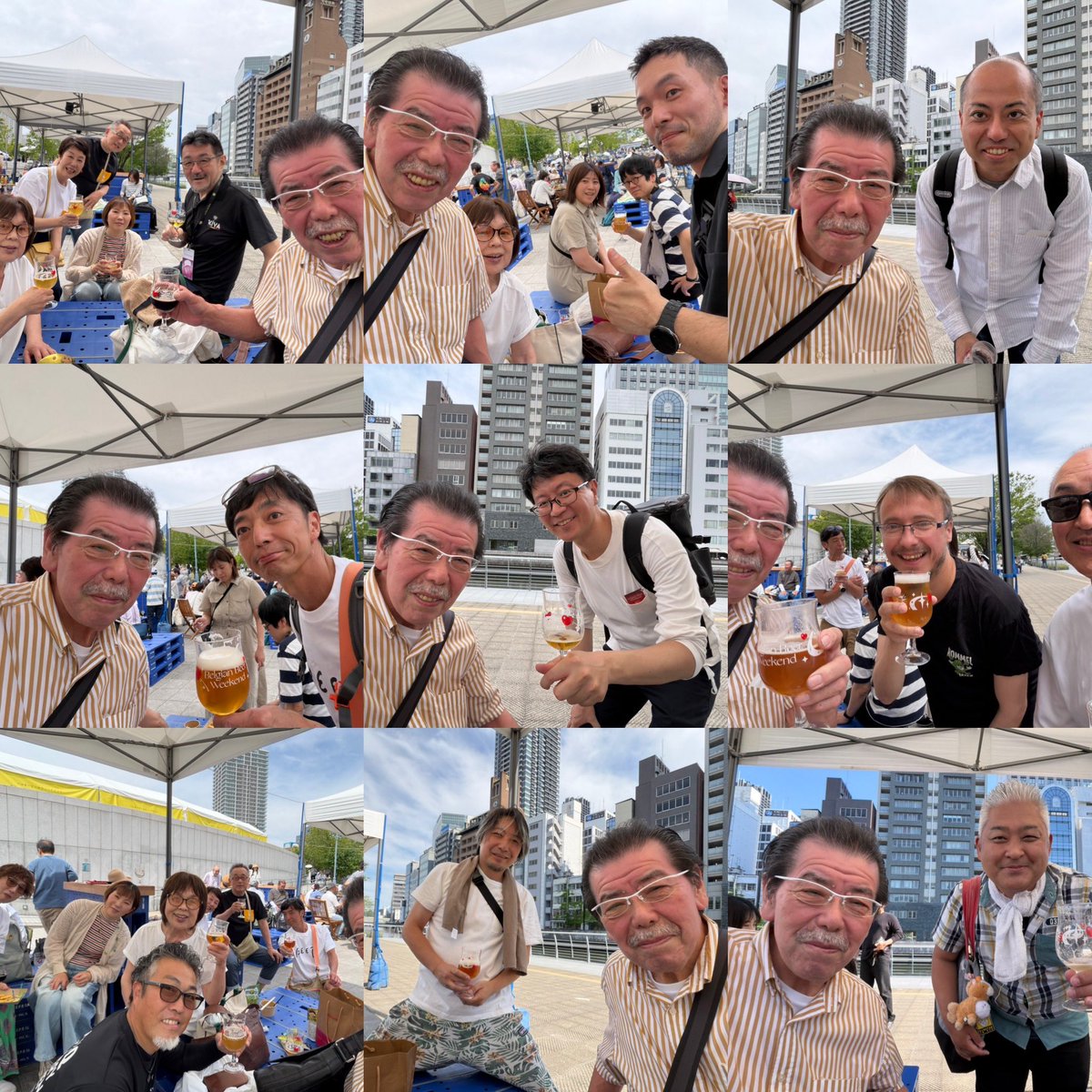 dabomas's tweet photo. 昨日も沢山の方々と乾杯していだけました❗️
新しいビールも見つけましたし、クオリティーチェックも出来ましたし、インポーターさんと情報交換も出来ました。
それとは別に私の周りで新しい繋がりも出来てたようで良かったなぁと改めて思わされました。
これで前半戦終了です。 https://t.co/7Ufh2v7bXb