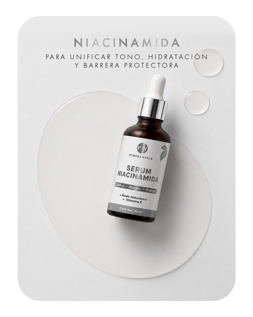 PurezaNatur's tweet photo. Antes de sumar activos, ordena la rutina. La niacinamida ayuda a mejorar la apariencia del tono, reforzar la barrera cutánea y acompañar una piel más equilibrada con uso constante.

#skincare #skincareroutine #skincaretips #pielsaludable #niacinamida https://t.co/LDLoMupmPA