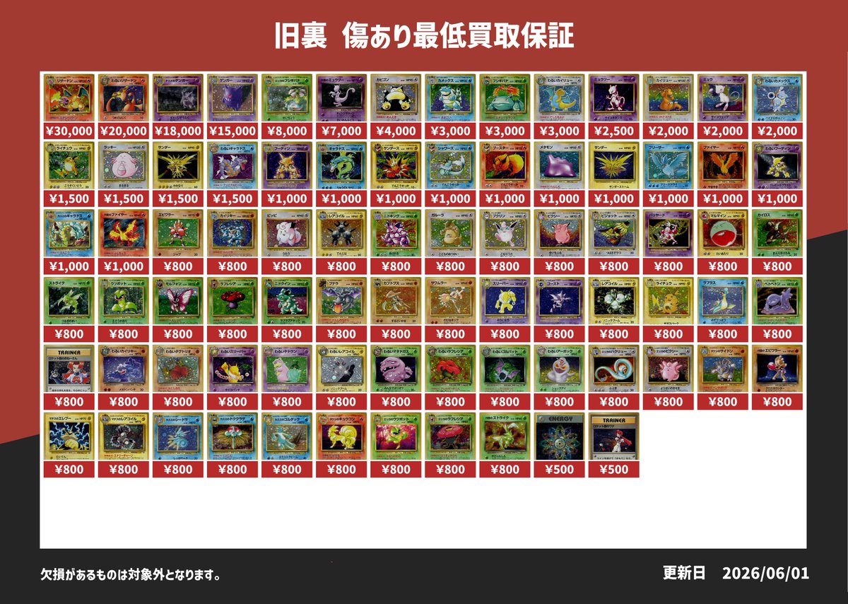 6/2 ✨本日の 傷あり最低買取保証 です！ 半分に折れていても、十文字